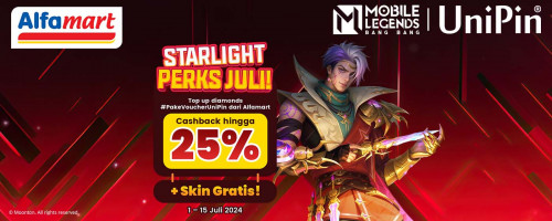 Starlight Skin Gusion! – Top Up Diamonds #PakeUniPin dari Alfamart Dapat Cashback Hingga 25% + Skin Gratis!